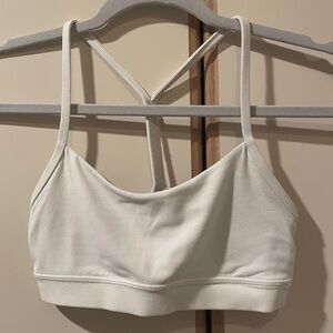 Lululemon White Racerback Sports Bra